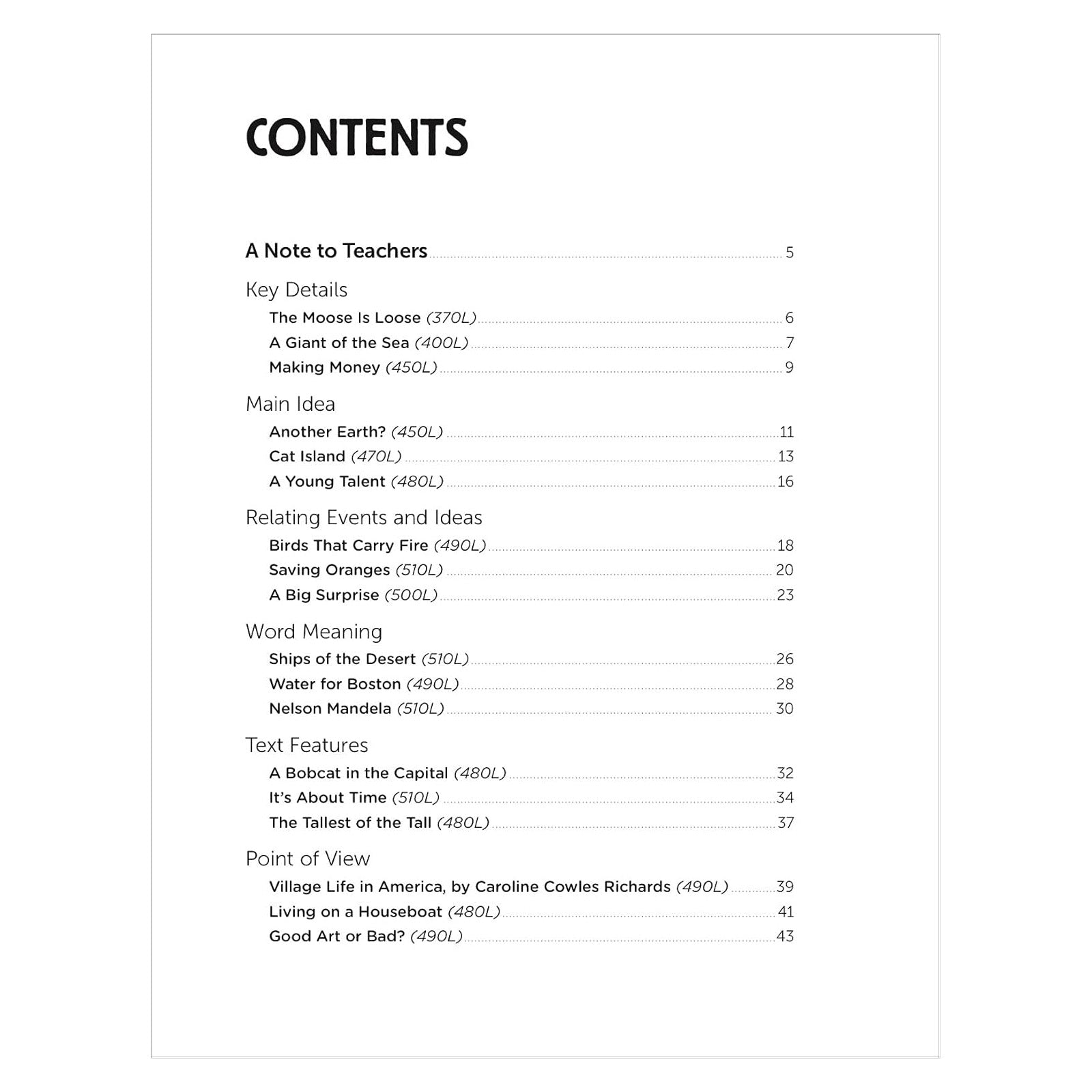 Informational Texts for Striving Readers: Grade 3