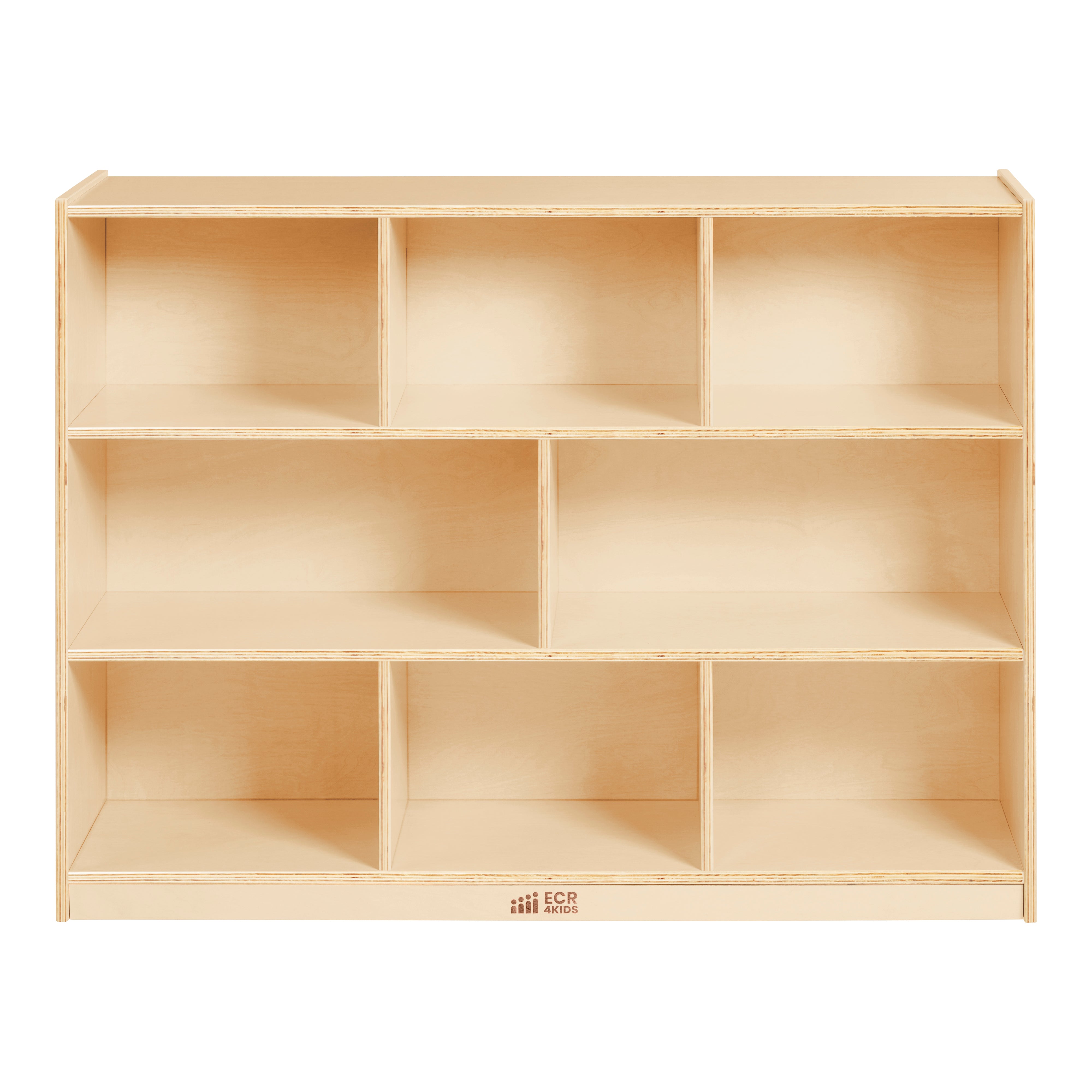 8-Compartment Storage Cabinet 36in H - Natural
