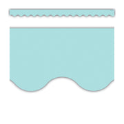 Pastel Blue Scalloped Border Trim, 35 Feet