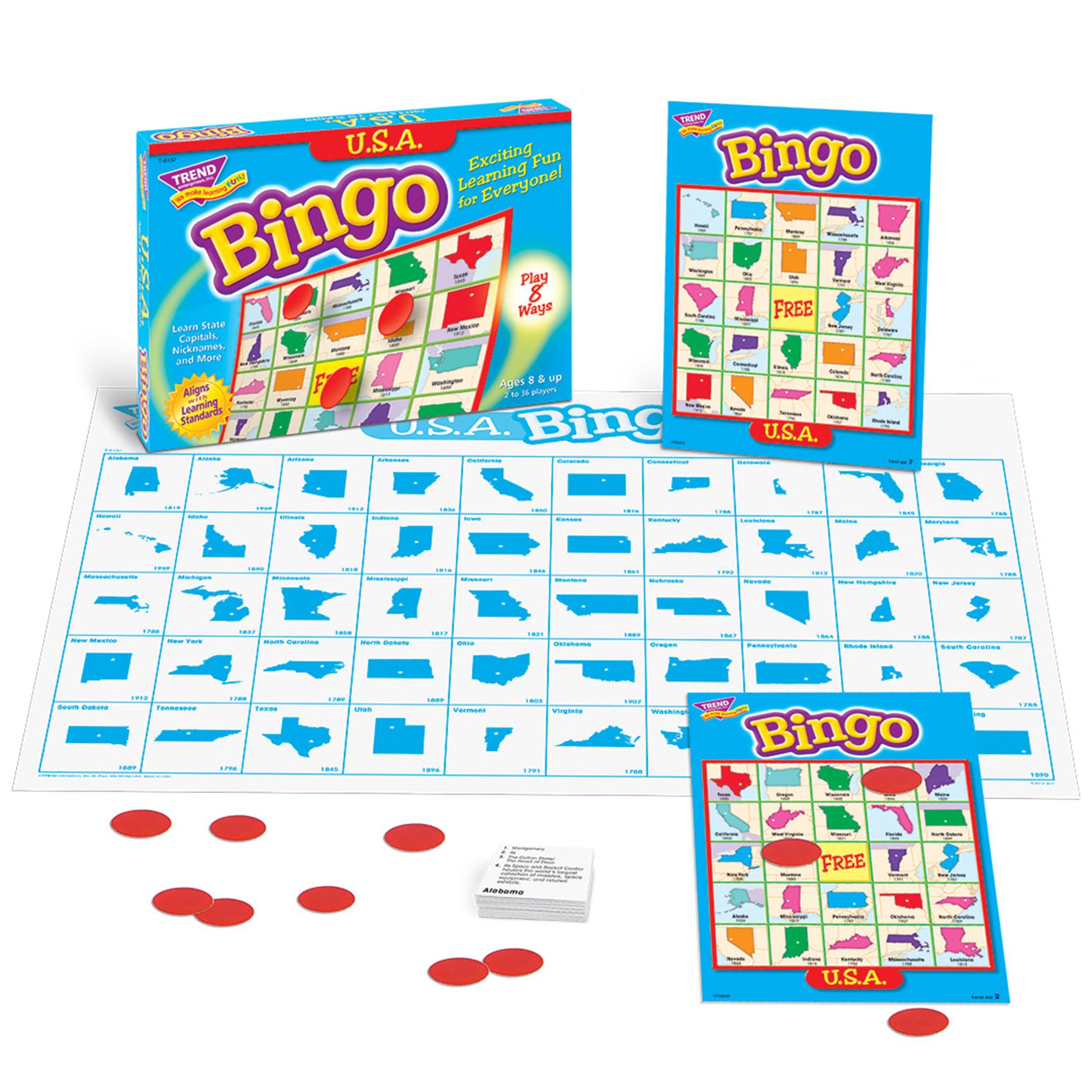 BINGO USA AGES 8 & UP