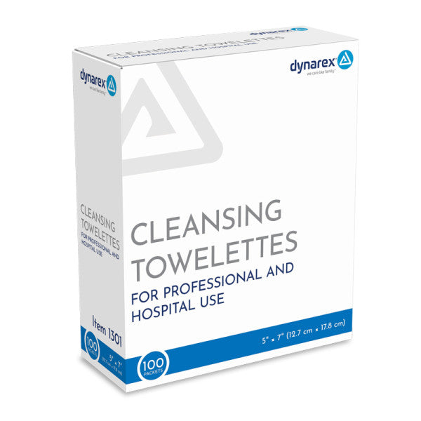 Cleansing Towelettes, 5" x 7" - 100 pcs per Box/10 Boxes per Case