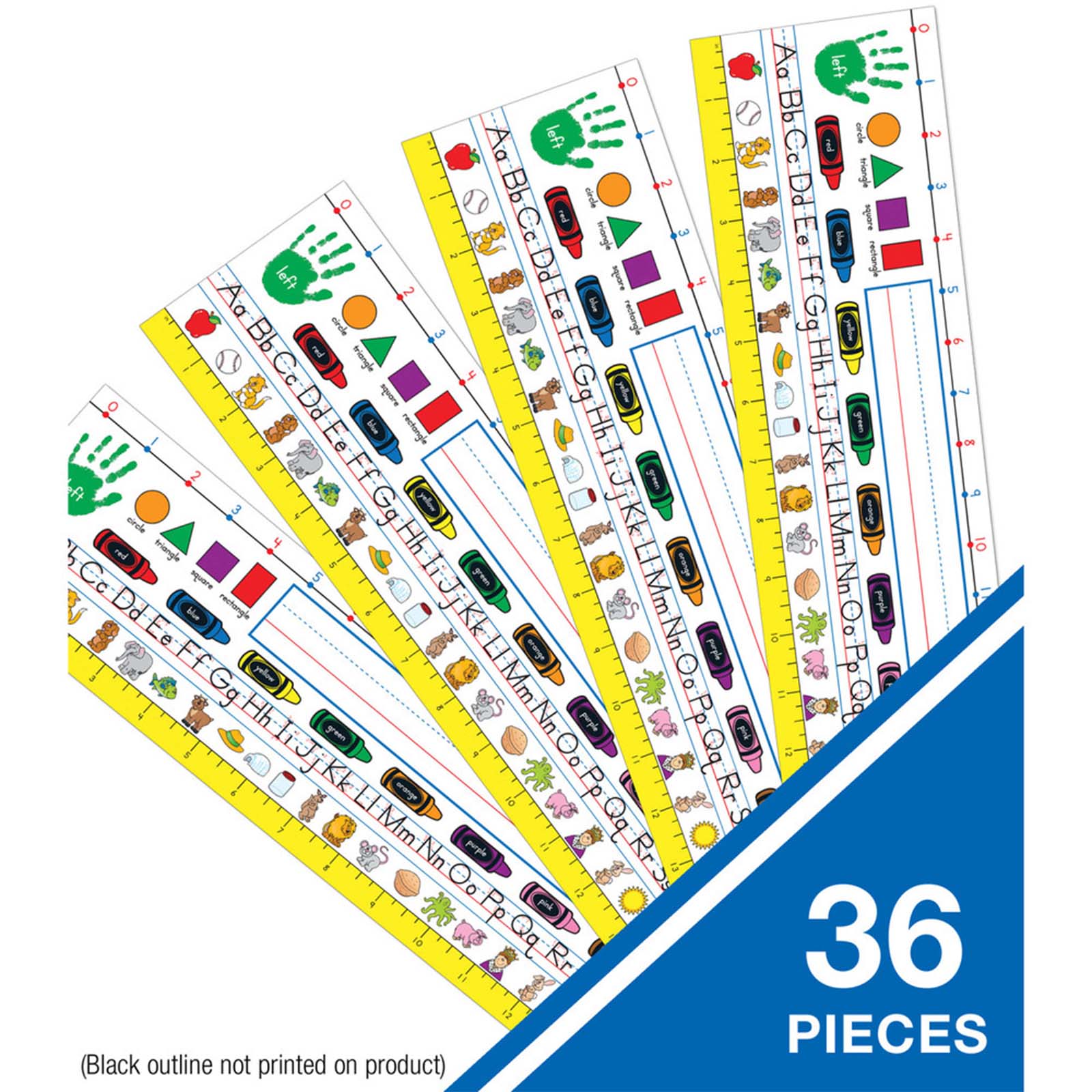 Traditional Manuscript Nameplates, Grade K-3, Pack of 36