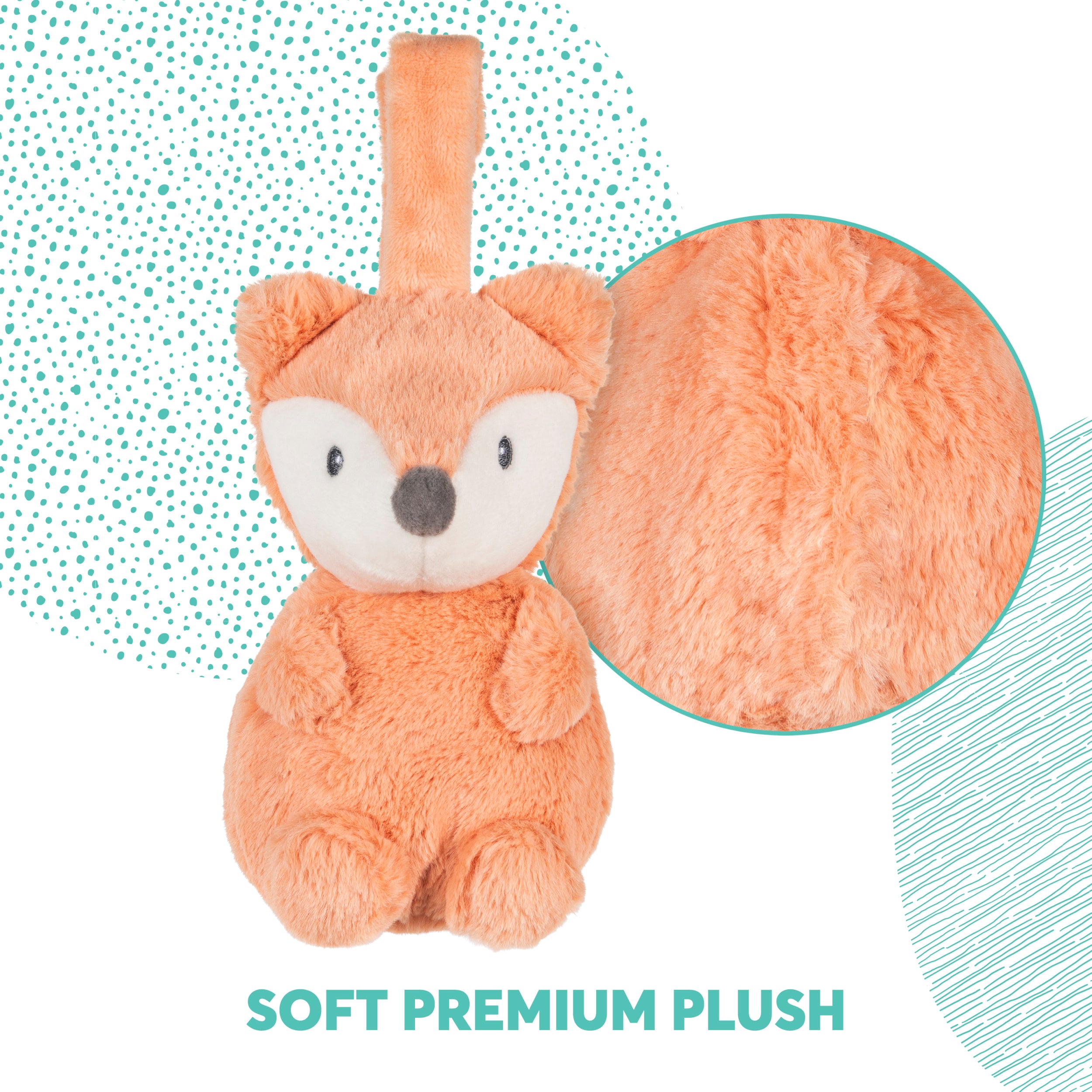 Baby GUND Lil’ Luvs Tuck-Away Lovey, Emory Fox, Ultra Soft Animal Plush Toy with Built-In Baby Blanket for Babies and Newborns