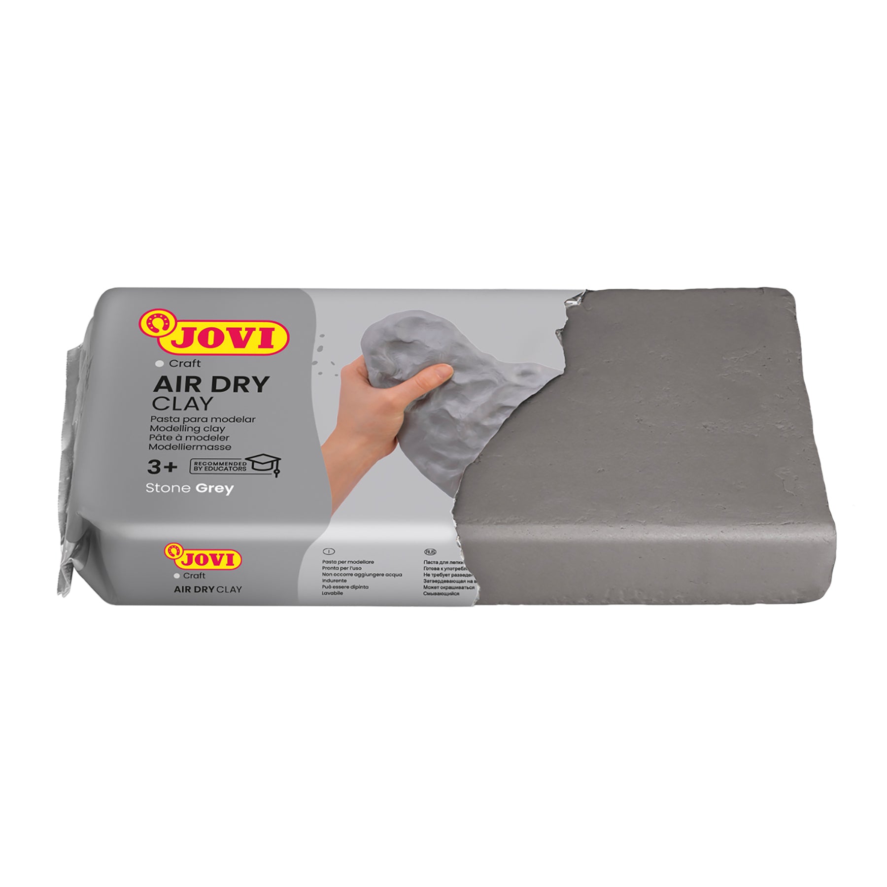 Air Dry Clay, Grey, 2.2lb Bar
