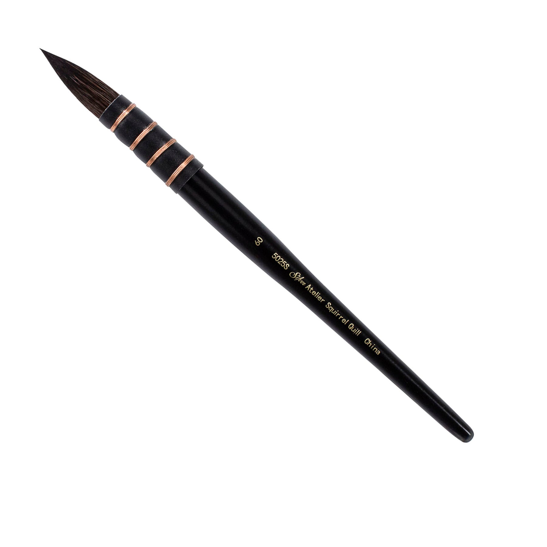 Silver Atelier™ Squirrel Blend Quill Brush, Short Handle, Size 60