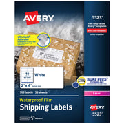 500 AVERY WATERPROOF LABELS 2X4