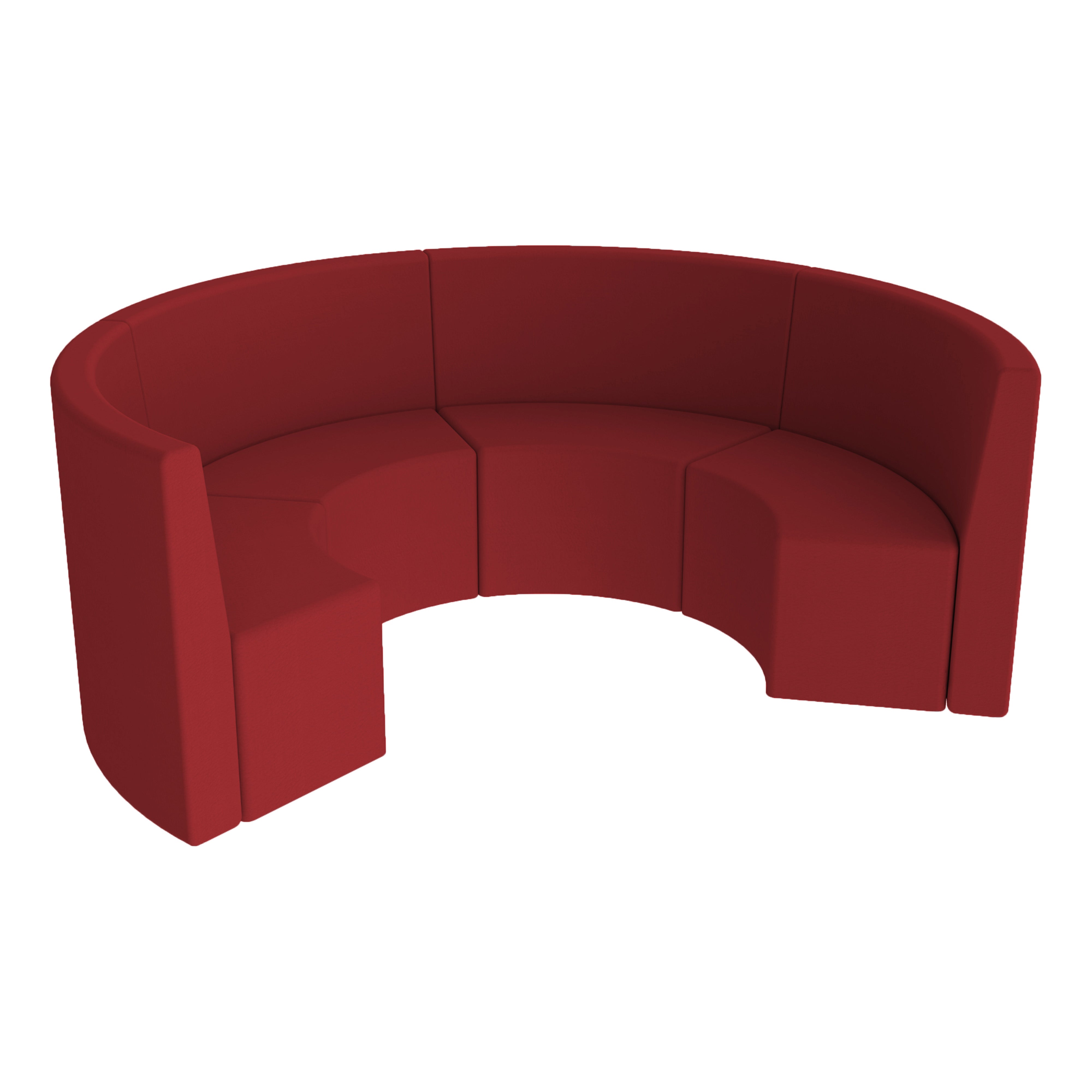 Pro Series S-Curve Tallback Chairs 18" Seat Height, 4-Piece - Crimson