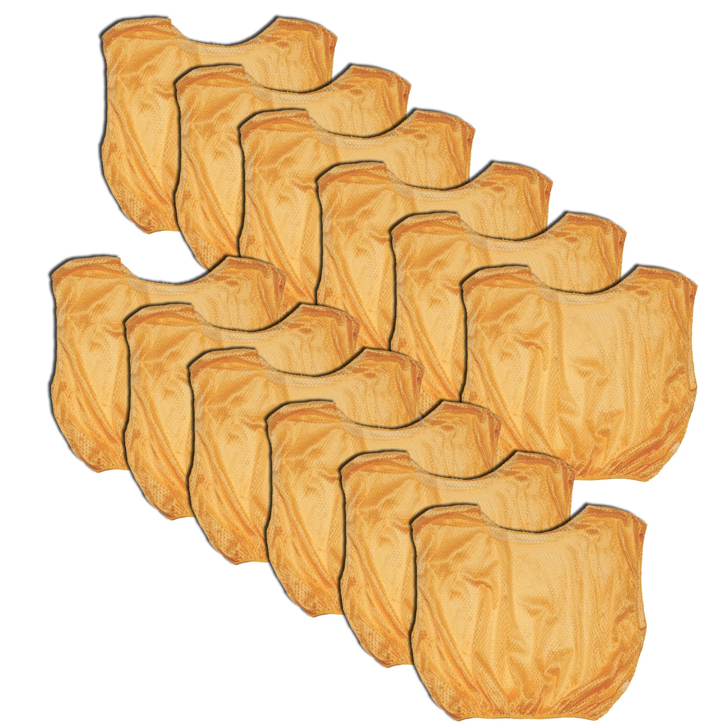 Practice Scrimmage Vest, Youth, Gold, Pack of 12