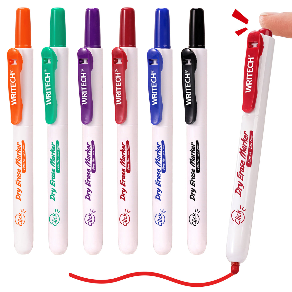 6PK RETRACT DR ERS MRKR FN PNT ASST