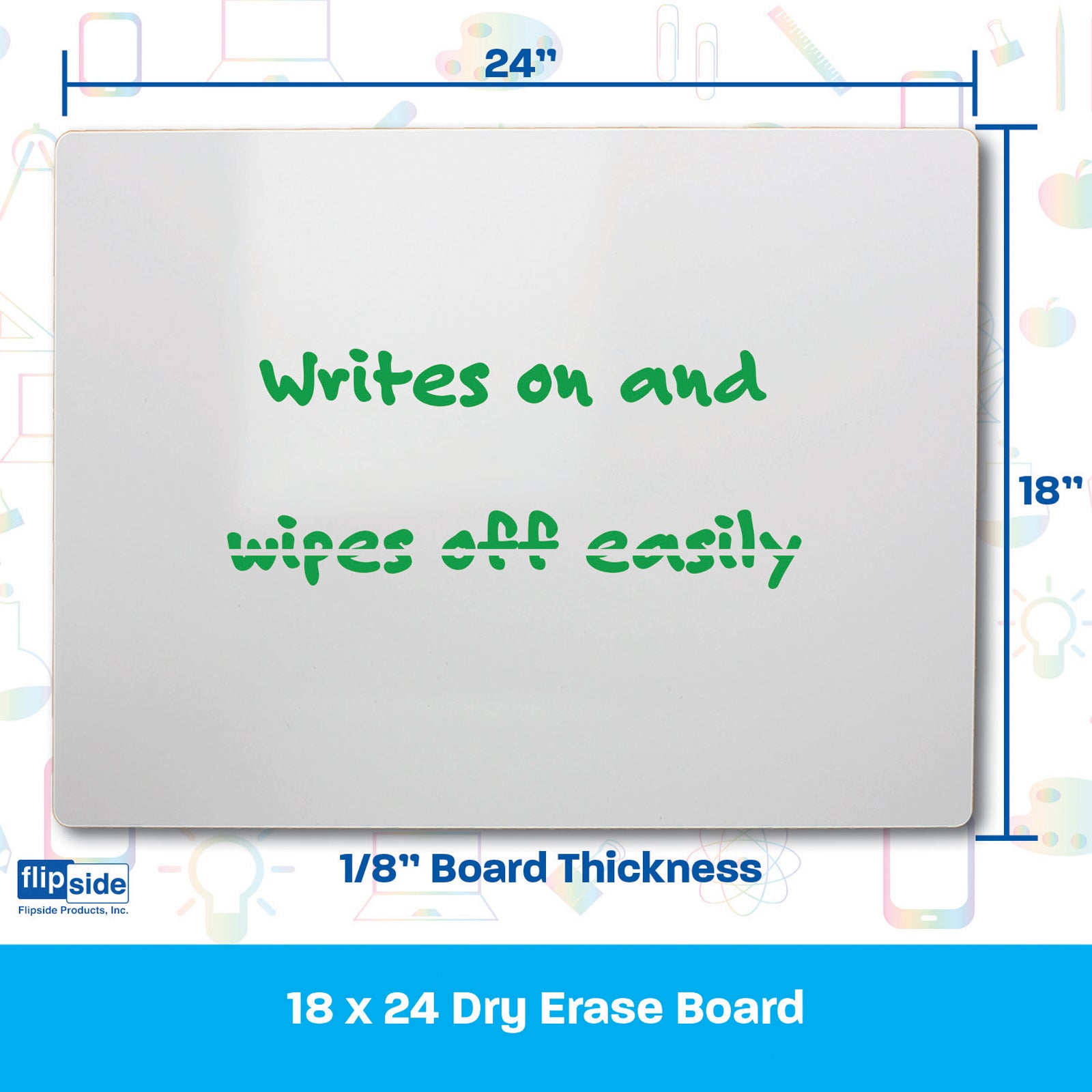 Dry Erase Board, 18" x 24"