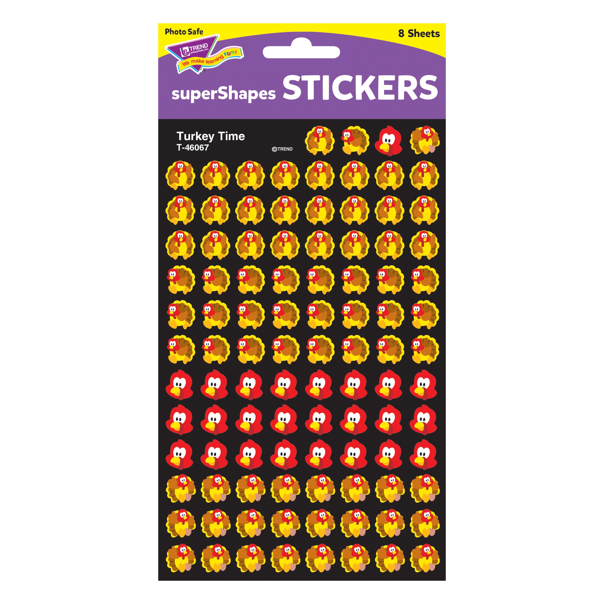 Turkey Time superShapes Stickers, 800 ct