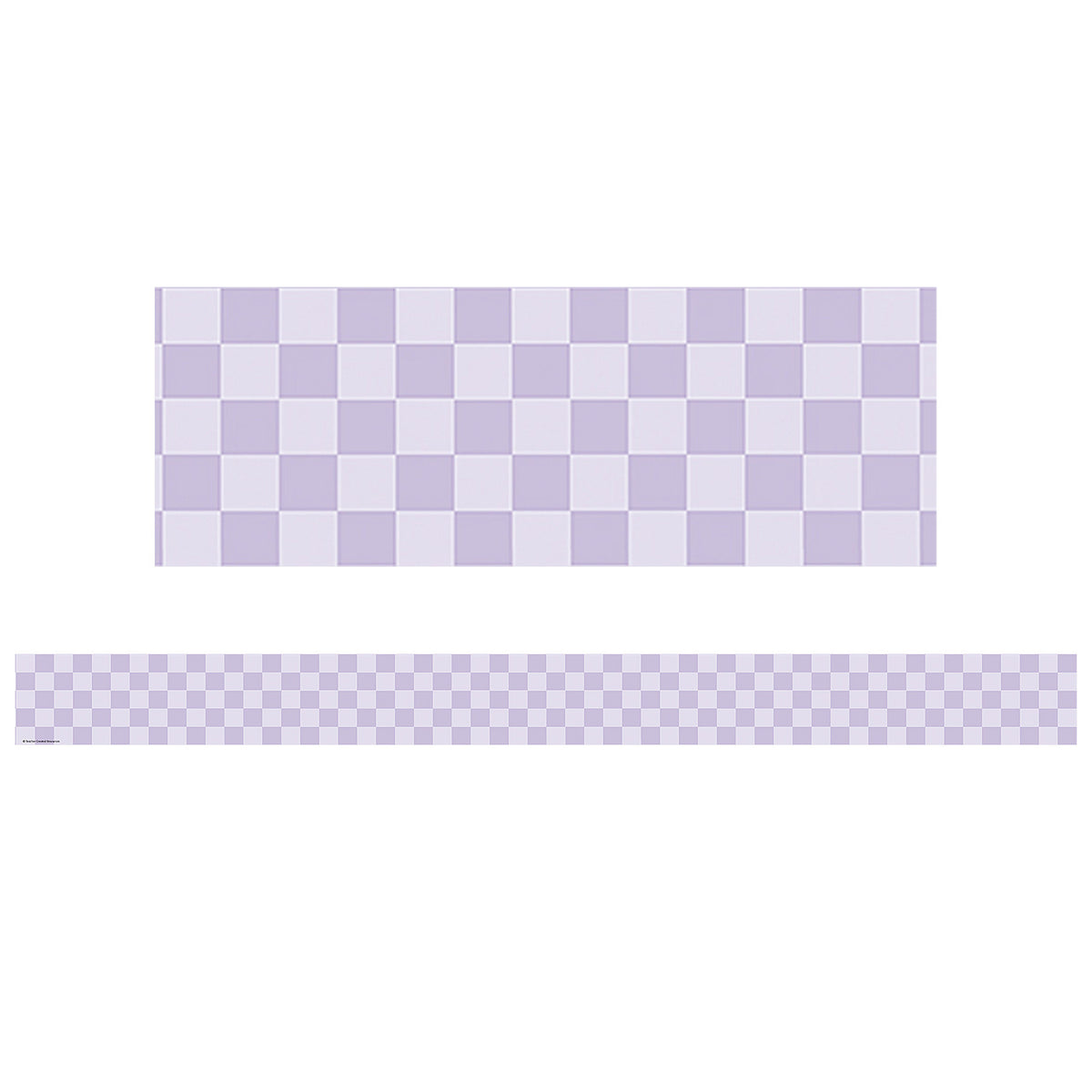 (2 PK) PURPLE CHECKER STRAIGHT TRIM