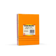 Bright Lined Books, 24 Assorted Colors, 4.25 x 5.5", 32 pages