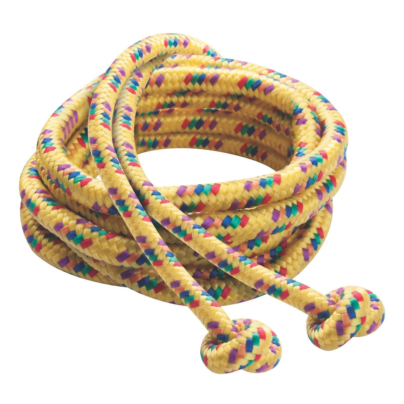 Braided Nylon Jump Rope, Assorted Colors, 8' Length, Pack of 6