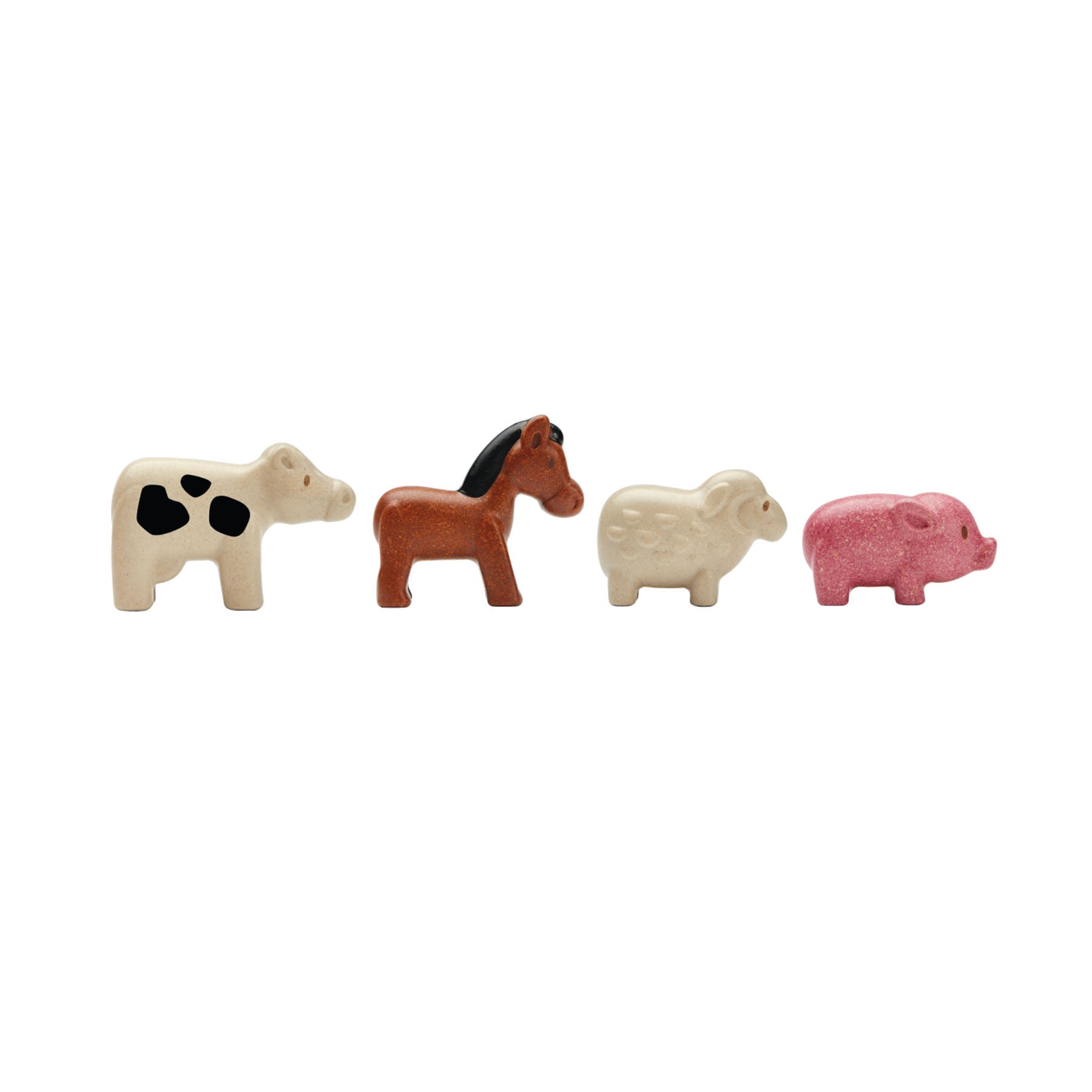 Wooden Farm Animals Playset