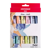 ACRYLIC 12 X 20ML PASTELS SET
