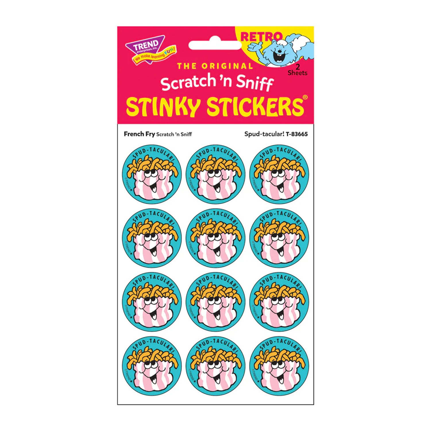 Spud-tacular!/ French Fry Scent Stickers, 24 ct.
