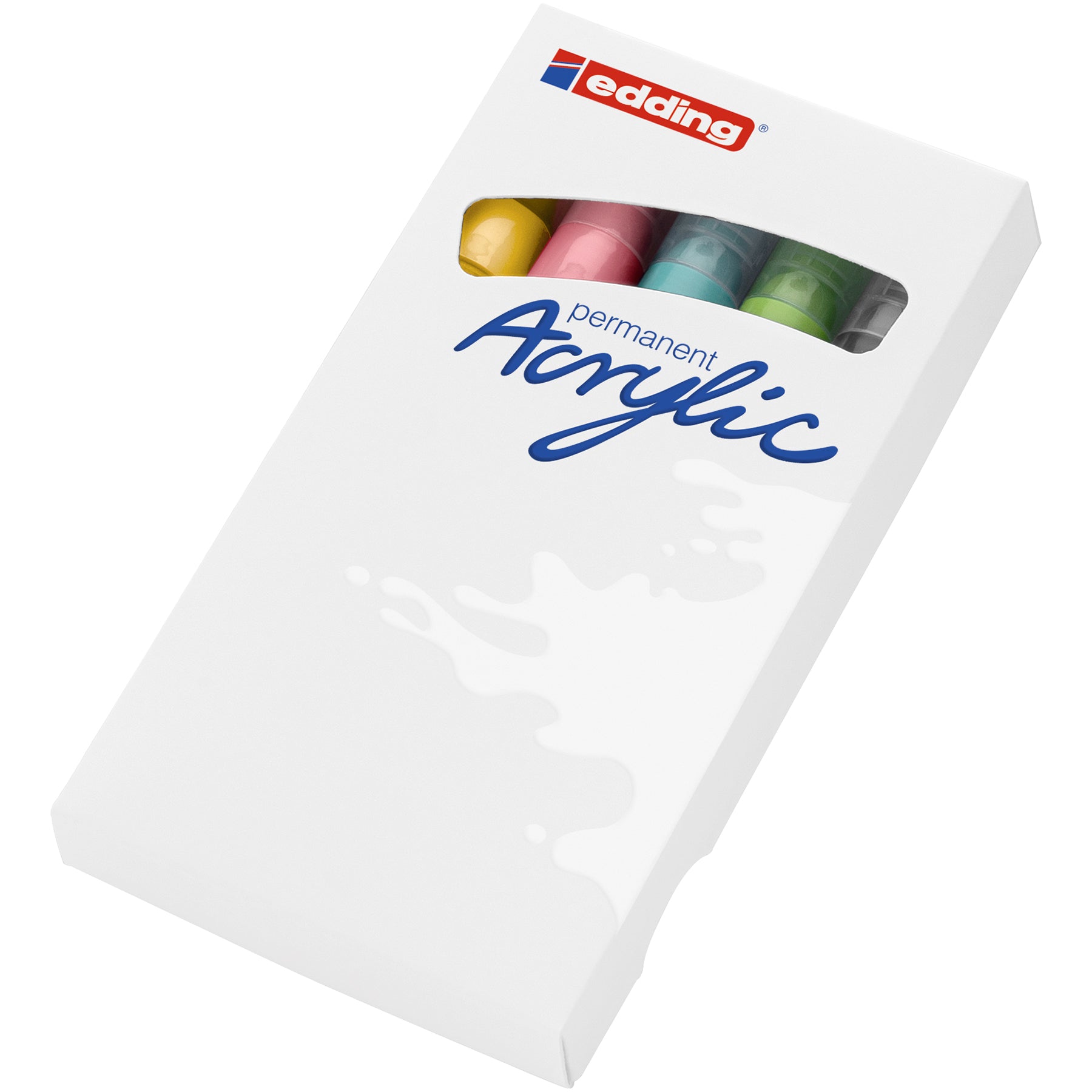 edding 5100 Acrylic Marker - Medium - Set of 5 Assorted - Pastel