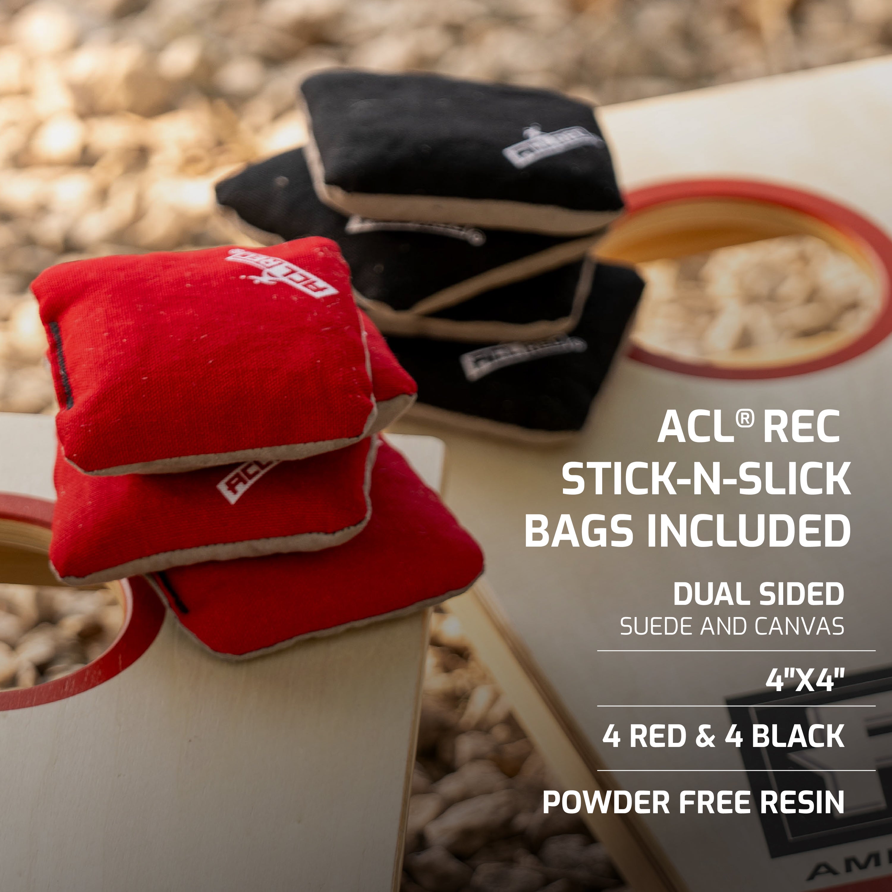 Acl Recreational Mini (2' X 1') Solid Wood Cornhole Set