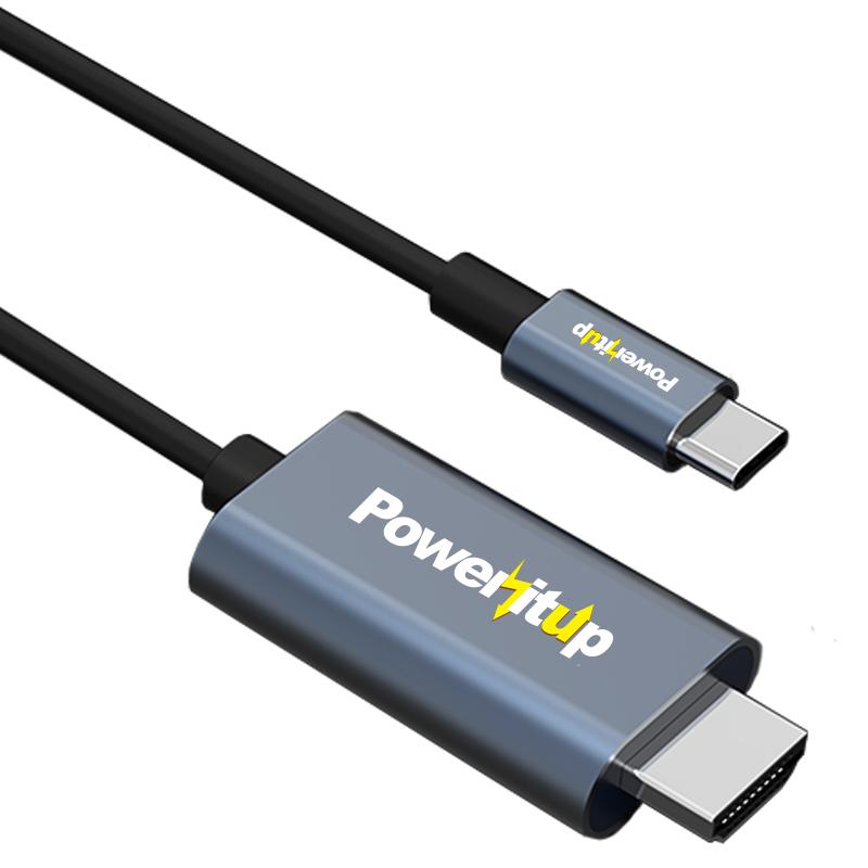 Power It Up PowerItUp USB-C to HDMI 4K High Speed Cable, 6FT - 2 Pack