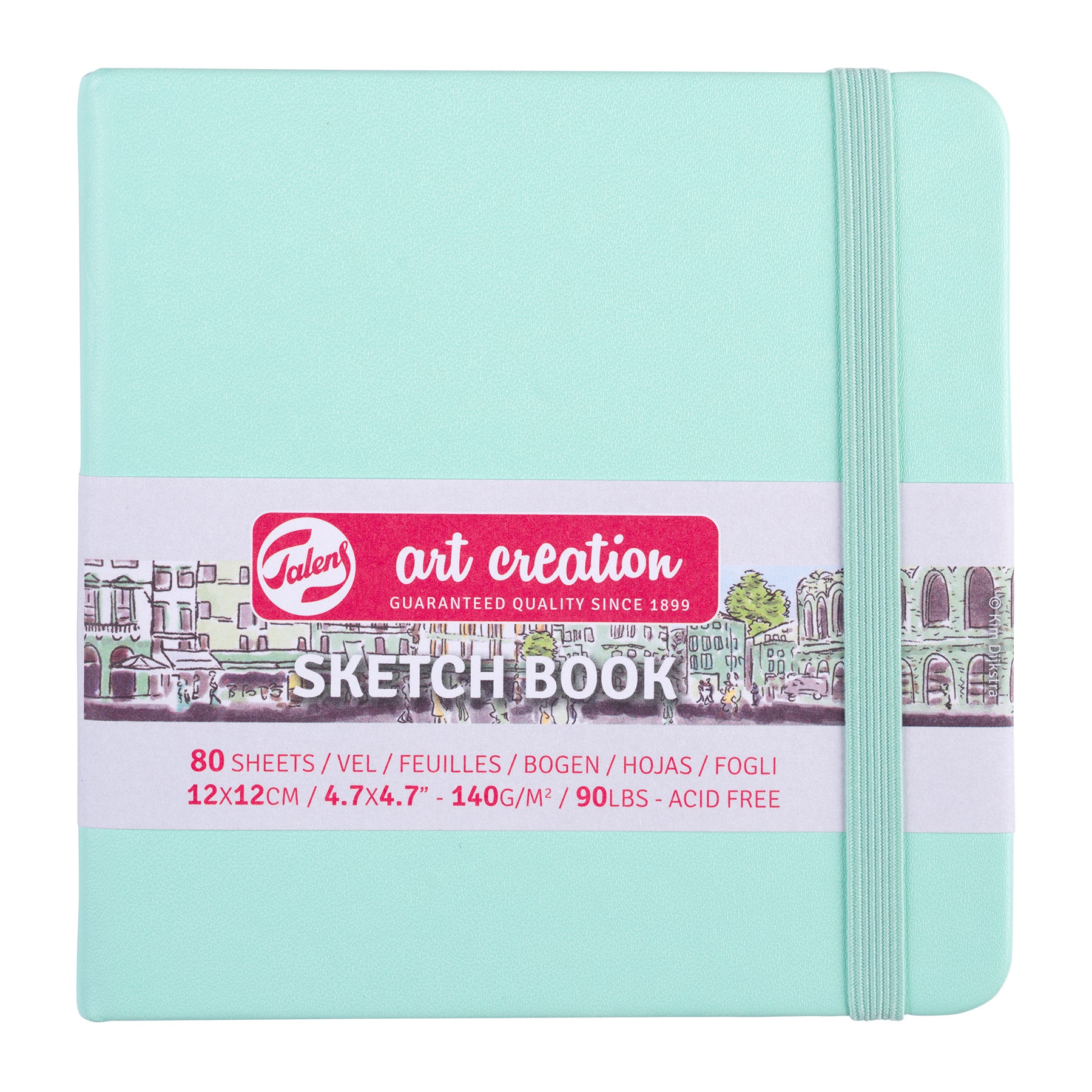 Sketchbook, 80 Sheets, 90lbs, Fresh Mint Cover, 4.7" x 4.7"