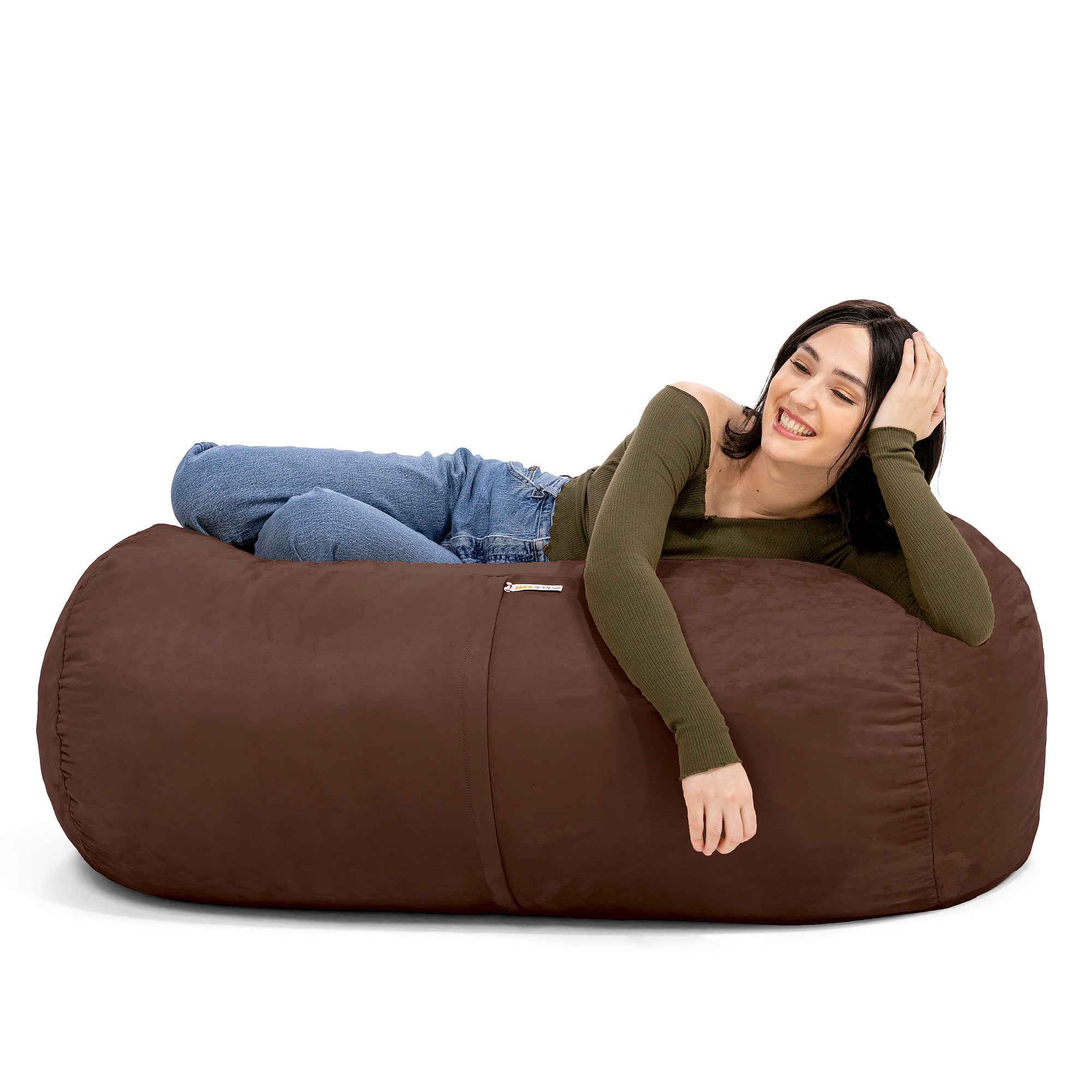 Jaxx Sofa Saxx 4-foot Bean Bag Lounger, Chocolate