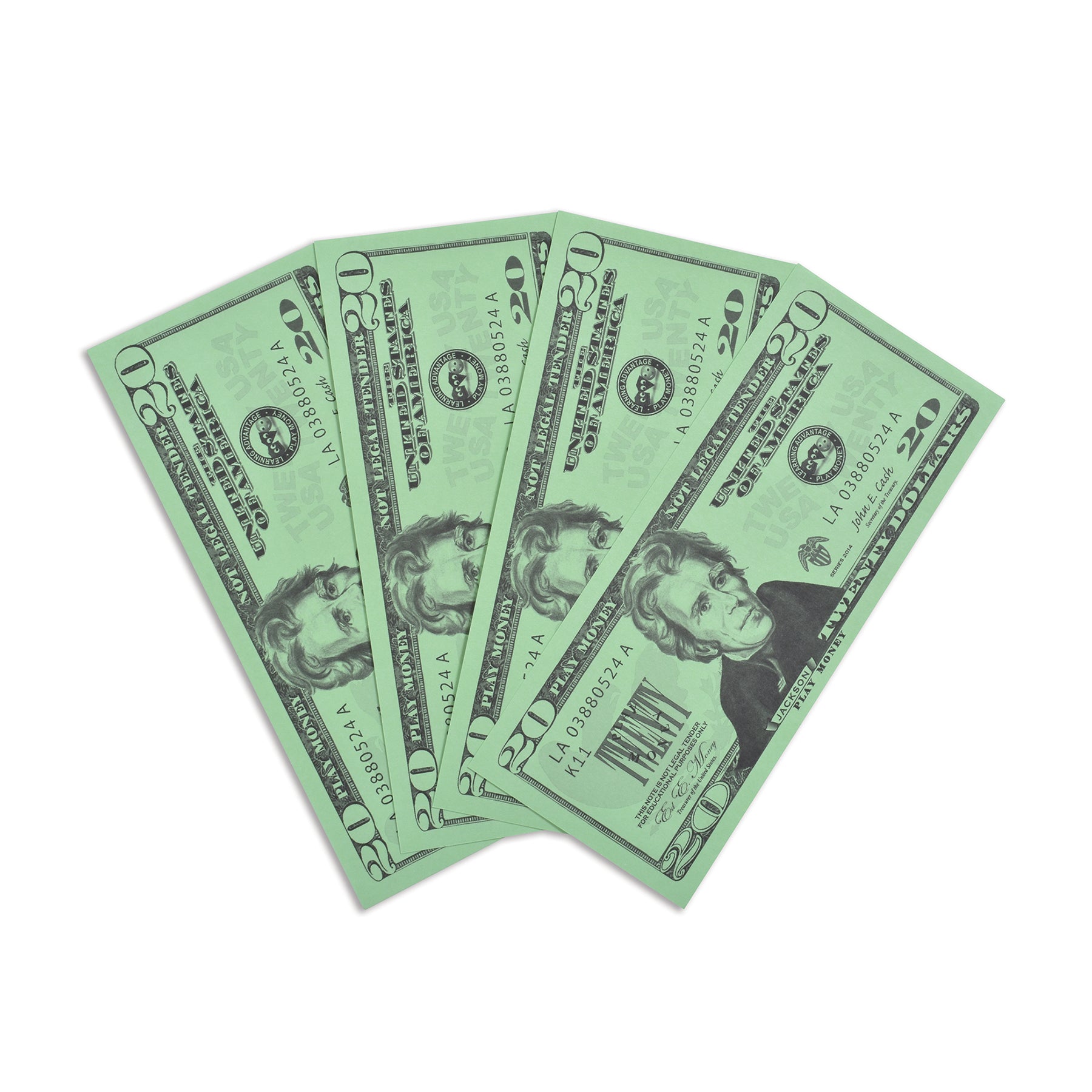 Play Bills - $20 Bills - Set of 100
