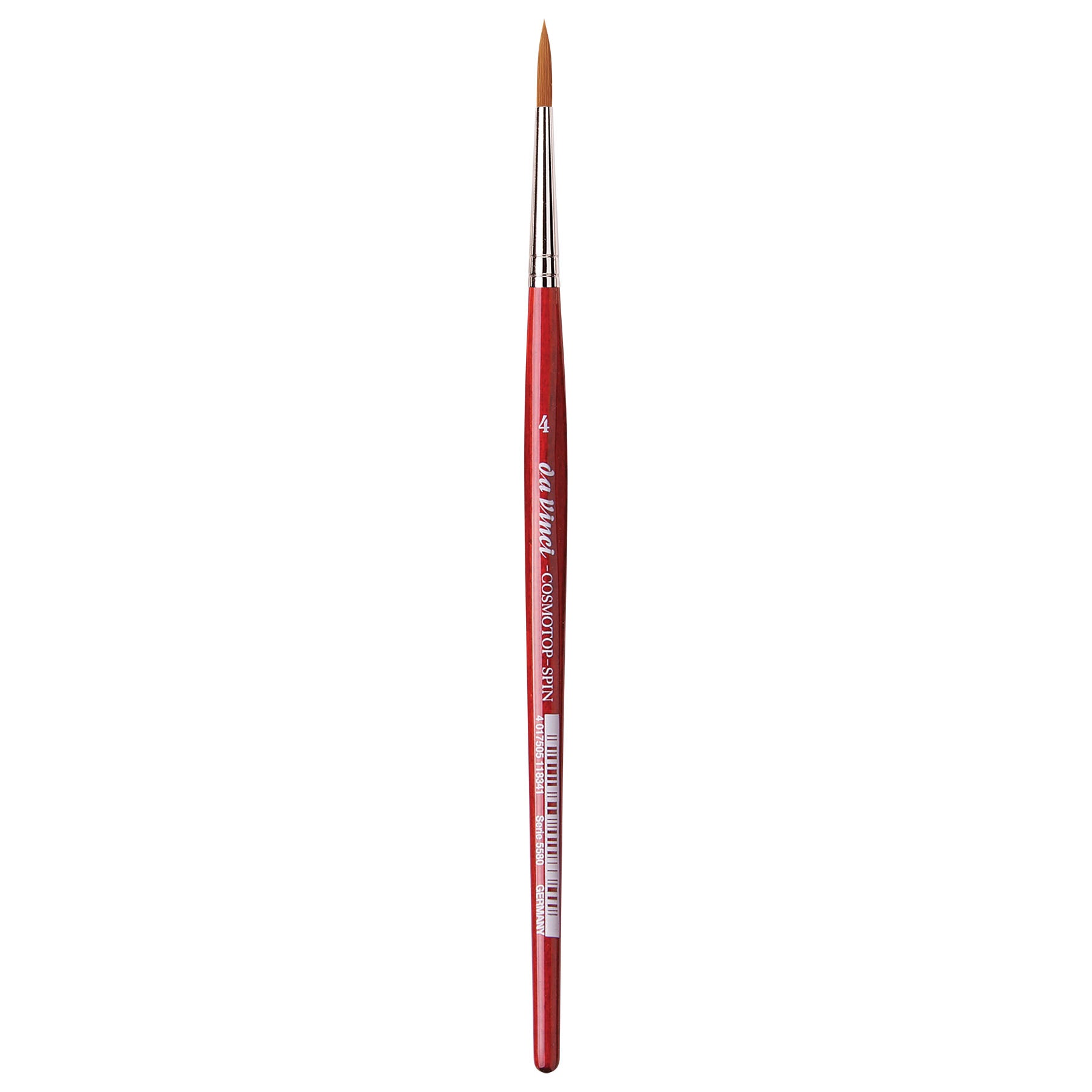 COSMOTOP-SPIN Silkpainting Brush, Synthetic, Watercolor, Round, Size 4