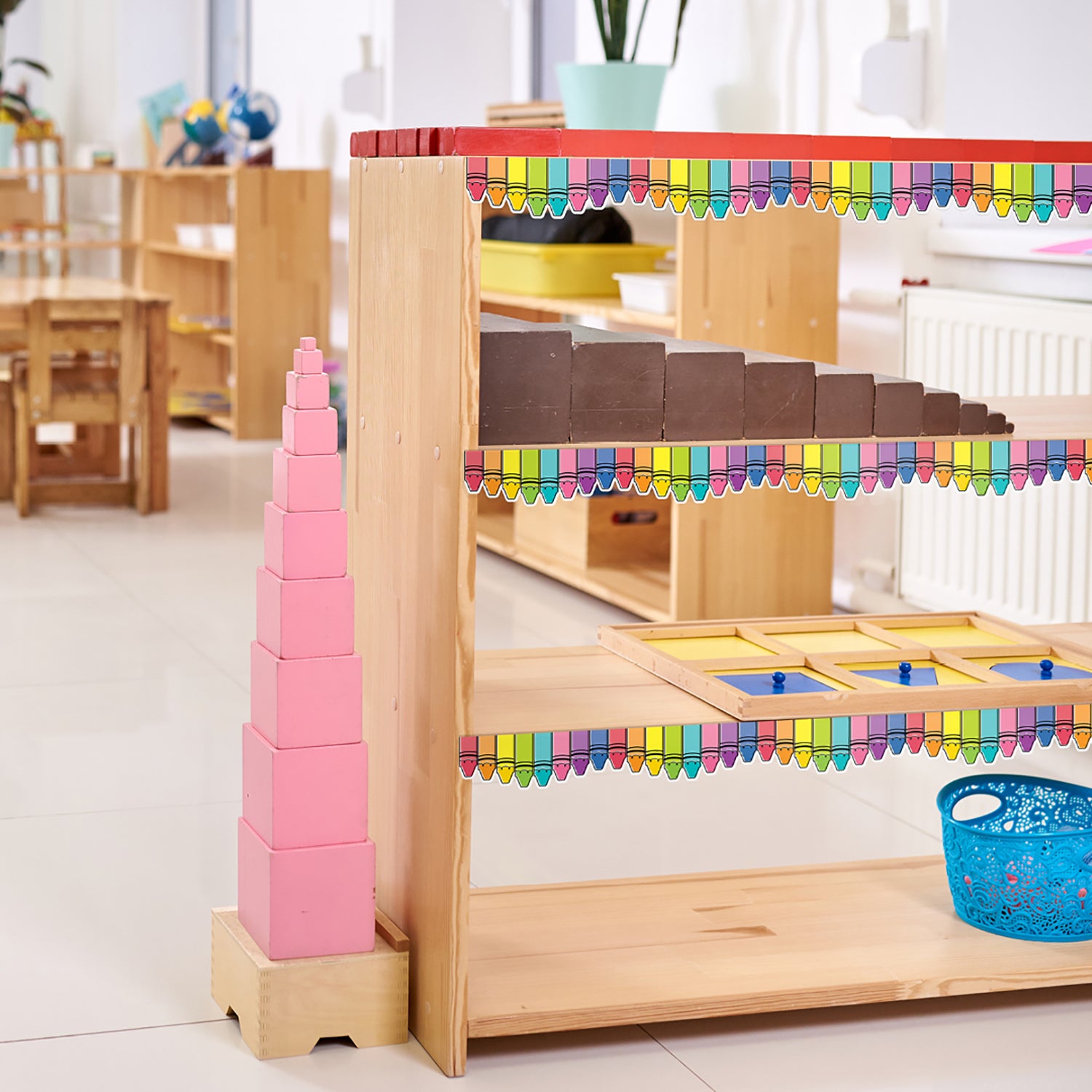 Core Decor Doodle Crayons EZ Border, 48 Feet