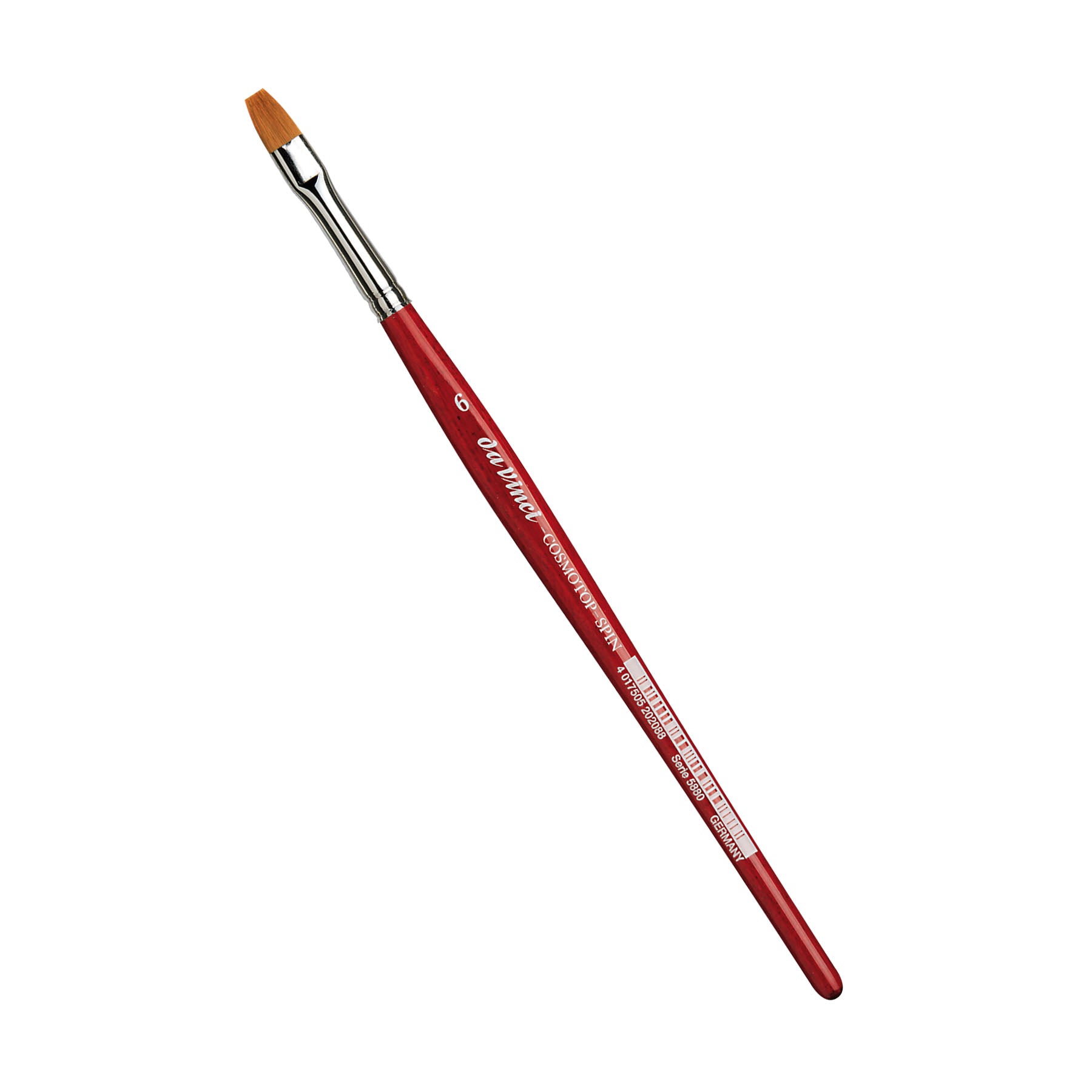 COSMOTOP-SPIN Silkpainting Brush, Synthetic, Watercolor, Flat, Size 6