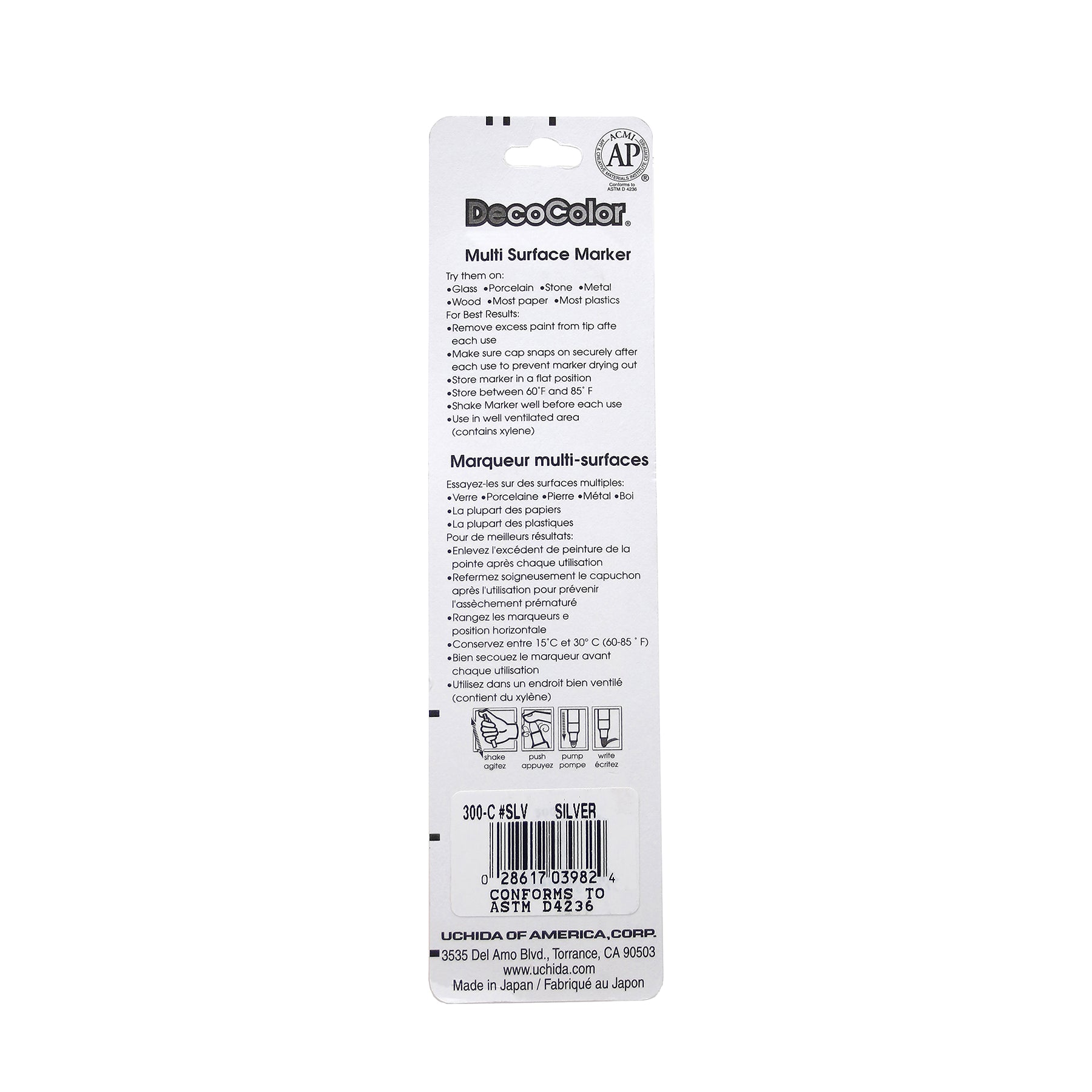 DecoColor® Paint Marker, Broad, 300-S, Silver
