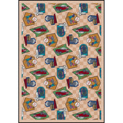 Fabulous Fifties 5'4" x 7'8" area rug in color Beige