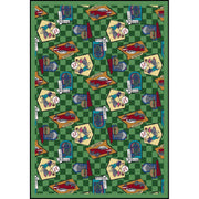 Fabulous Fifties 7'8" x 10'9" area rug in color Green