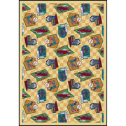 Fabulous Fifties 3'10" x 5'4" area rug in color Gold