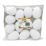 Hygloss Foam Pack - 12 of 2.5" Eggs