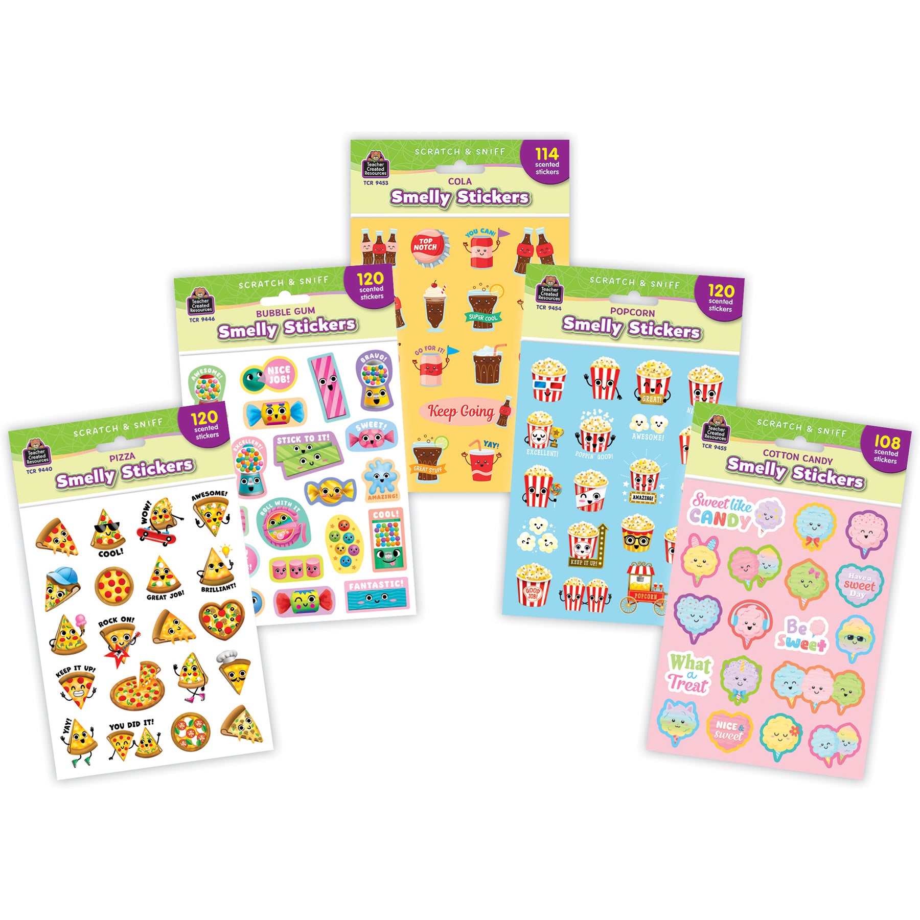 Fun Fair Smelly Stickers, 582 Stickers