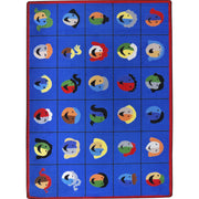 Faces & Places 7'8" x 10'9" area rug in color Multi