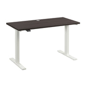 Bush Business Furniture Move 60 Series 48W x 24D Electric Height Adjustable Standing Desk in Storm Gray with White Base - 47.6" Width x 23.62" Depth x 27.44" Height
