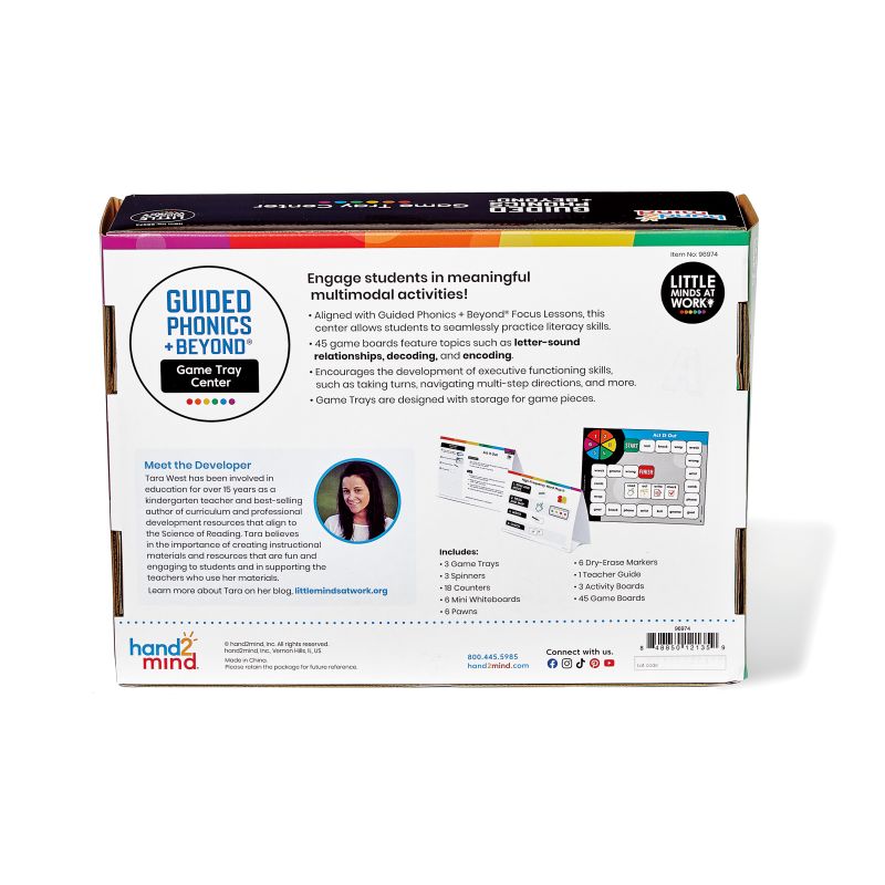 Guided Phonics + Beyond®, Game Tray Center, Units 4-6