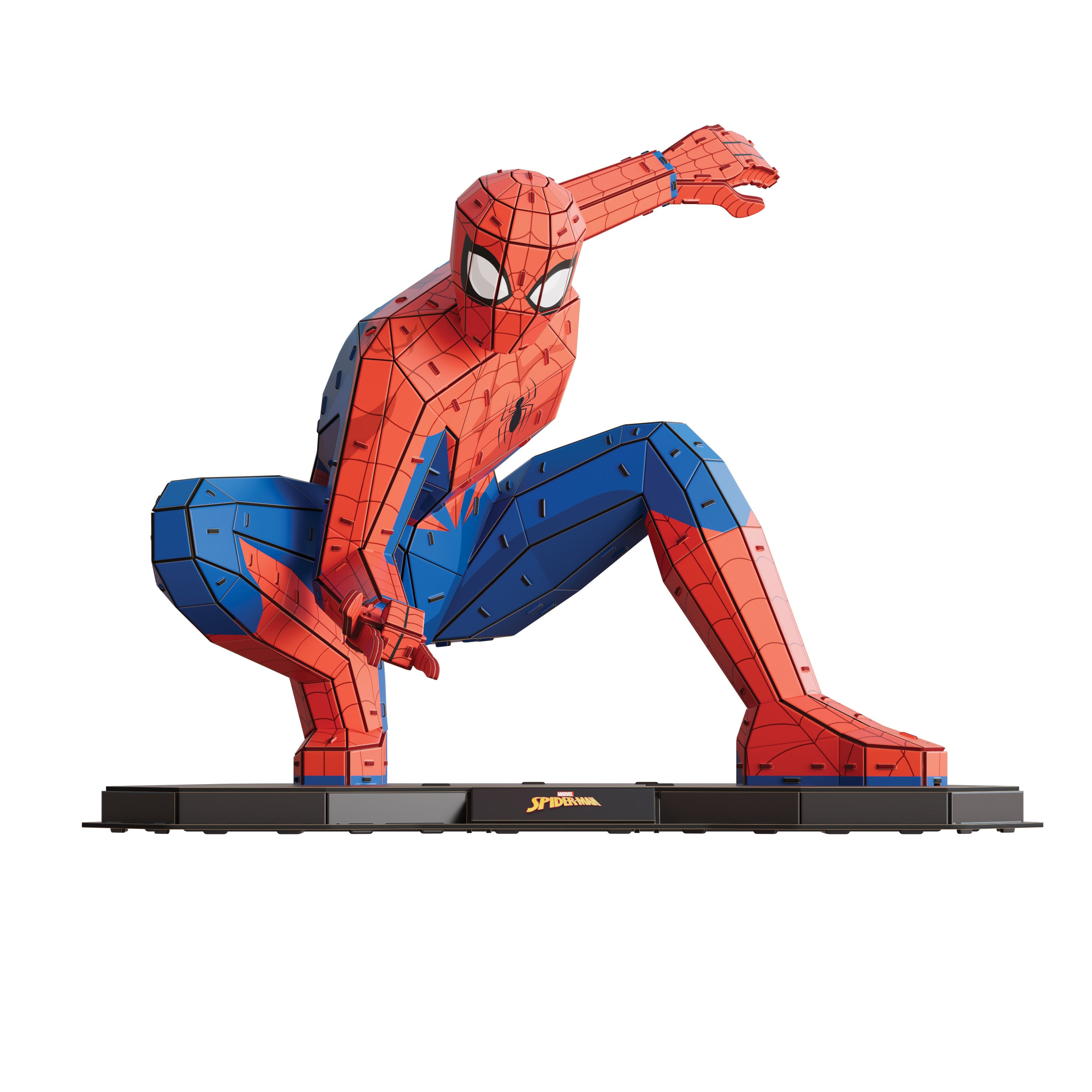 4D Build, Marvel Spider Man 3D Puzzle Model Kit Full-Body Pose, Desk Décor, Adult Puzzles, Building Toys, 3D Puzzles for Adults & Teens, Marvel Collectibles, 195 Pieces, for Ages 12 & Up
