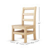 Little Innovator Hardwood Ladder Back Chairs, 10"