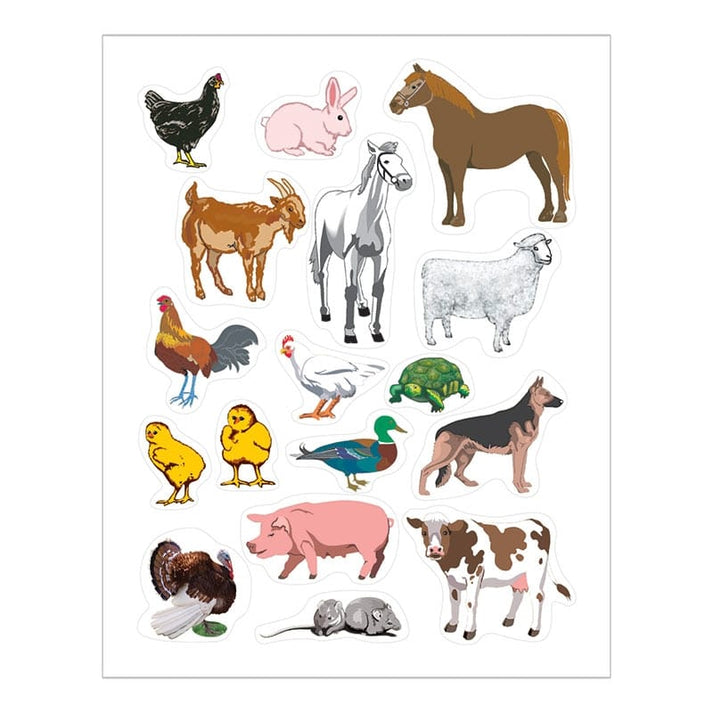Sticker Forms - Farm animals - 3 sheets