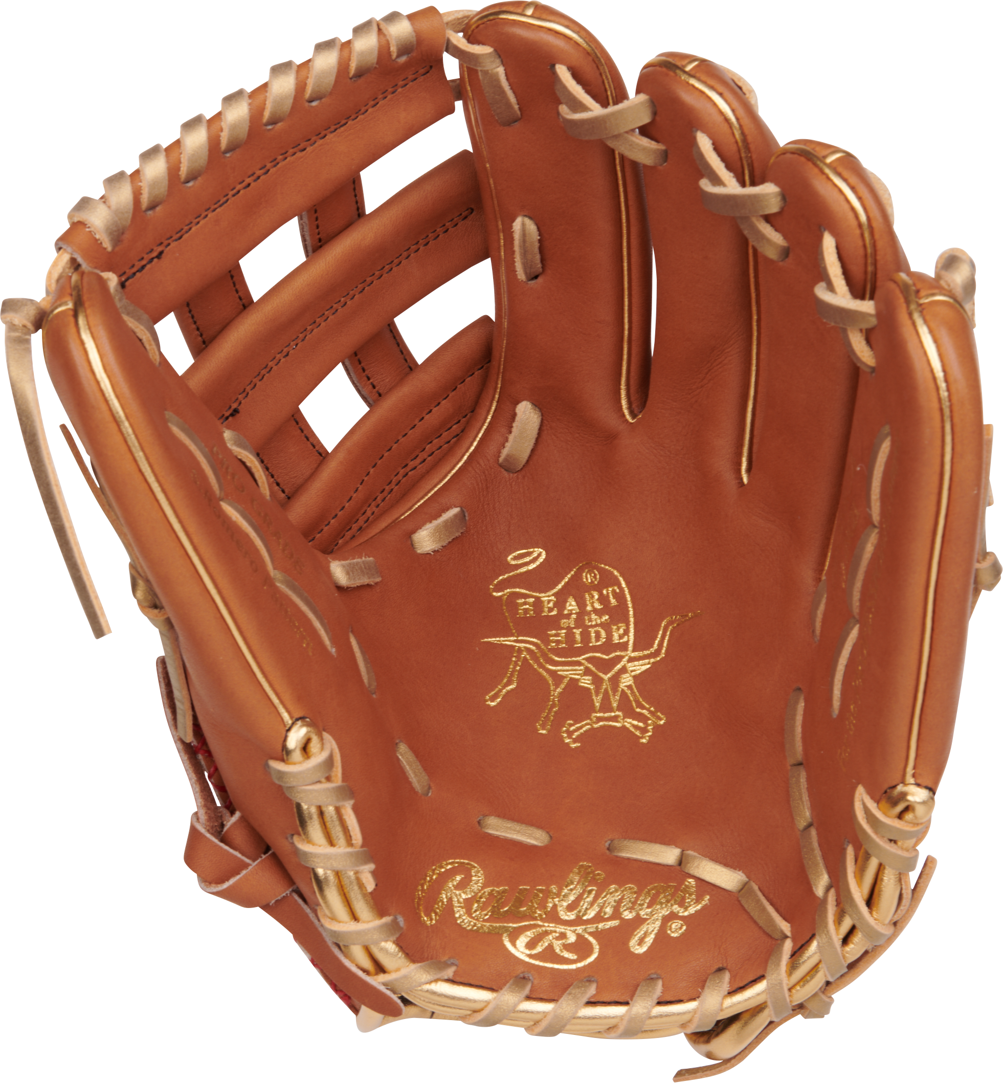 Rawlings Heart Of The Hide Series Sierra Romero Gameday Pattern 12-Inch Softball Glove - Right Hand Thrower - Golden Brown