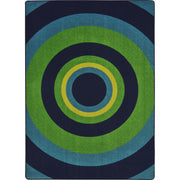 Fascinate 7'8" x 10'9" area rug in color Navy