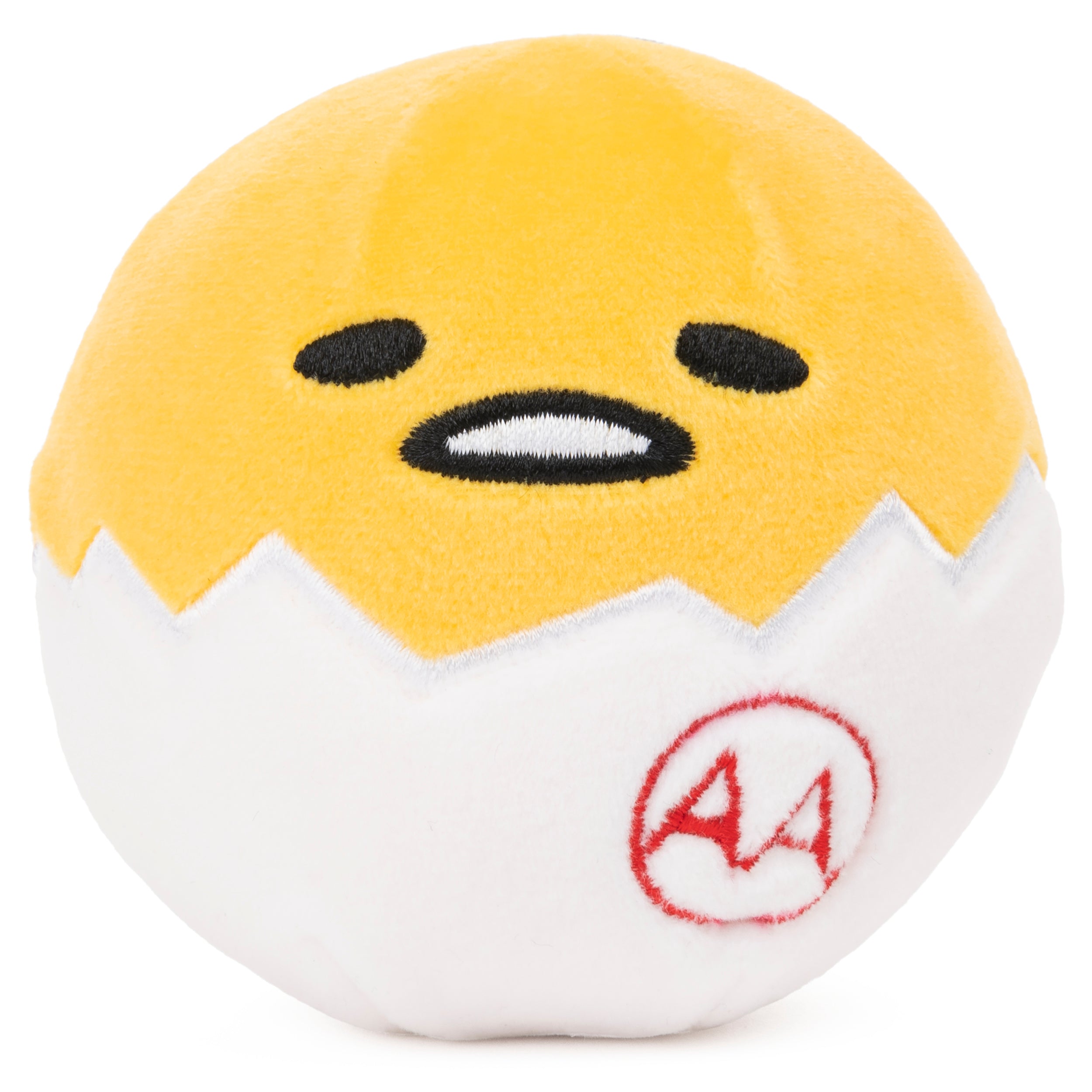 GUND Sanrio Gudetama The Lazy Egg Squishy Gudetama in Shell Plush, Squishy Toys, Stuffed Animals for Ages 8 and Up, Yellow, 3.5”
