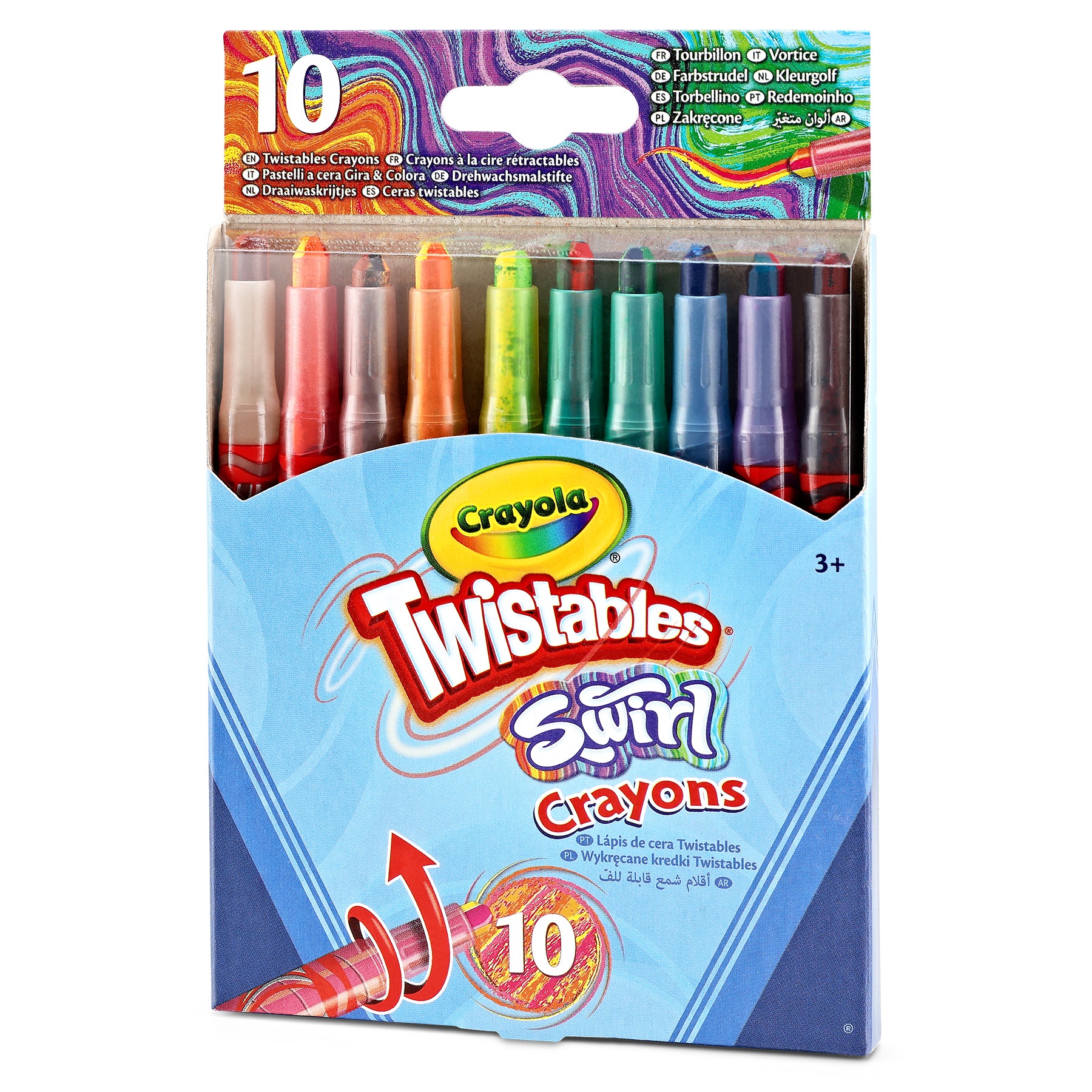 SWIRL Mini Twistable Crayons, 10 Count