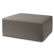 Jaxx Fairlie Couch Ottoman - Oversized Square Foam Coffee Table Ottoman, 36", Premium Faux Leather, Gunmetal