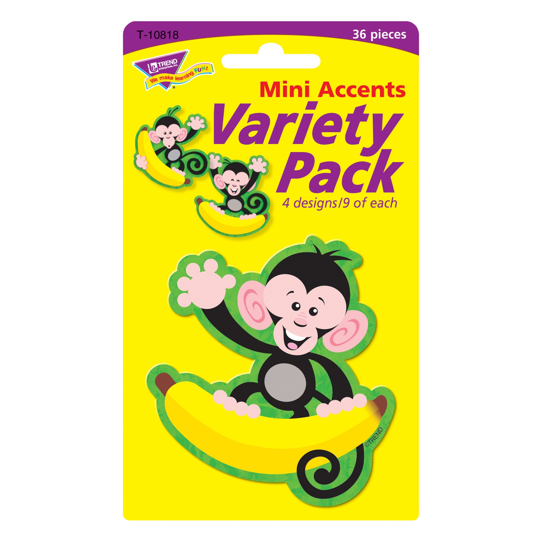 Monkeys and Bananas Mini Accents Variety Pack, 36 ct