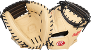 Rawlings Pro Preferred Series Catchers Mitt 34-Inch Baseball Glove - Right Hand Thrower - Camel/Black