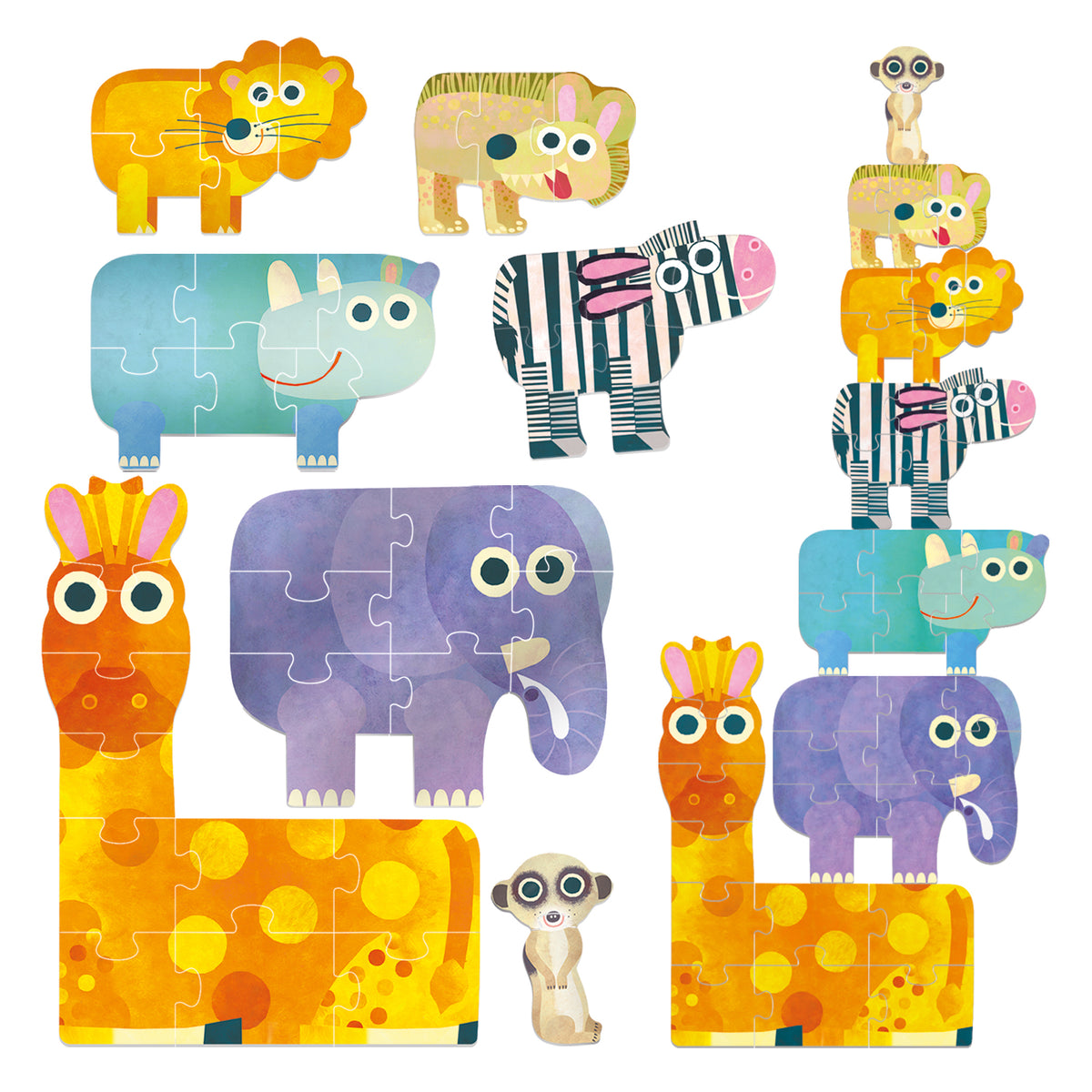 GIANT PROGRESSIVE PUZZLE SAVANNAH
